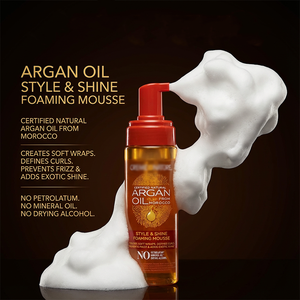Mousse Espumosa con Aceite de Argán Estilo Marroquí, Fijación Fuerte y Brillo, Define los Rizos, Añade Brillo Exótico, Mousse Natural para el Cabello - Product Image 6