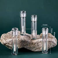 En stock, pas de MOQ, flacon distributeur d'huile à lèvres transparent à paroi épaisse de 3 ml, tube vide pour gloss à lèvres, emballage pour rouge à lèvres