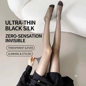 Collants noirs ultra-transparents personnalisés pour femmes, invisibles, anti-accroc, découpables, sensation seconde peau, pour l'été - Product Image 1
