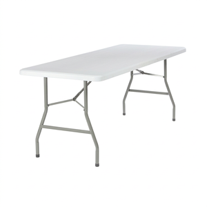 Latest Design Modern Hotel <b>Outdoor</b> Dining <b>Table</b> and Chair Set HPDE Top Portable Plastic Furniture for Sale - Product Image 1