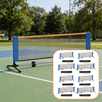 Red de Pickleball de 22 pies de Ancho con Soporte de Hierro Resistente y Diseño Anti-Inclinación, Suministros para Competencia