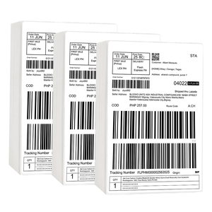 <strong>4</strong> X 6 Waterproof Self-Adhesive Thermal Shipping <strong>Label</strong> Roll Direct Blank <strong>Color</strong> Barcode Sticker Vinyl for Promotions - Product Image 1
