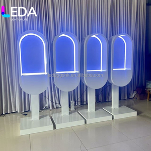 LEDA Factory Wholesale Oval Telephone Booth <b>Stand</b> <b>Wedding</b> Party Decoration Props Led Vintage Guestbook Telephone <b>Stands</b> - Product Image 2