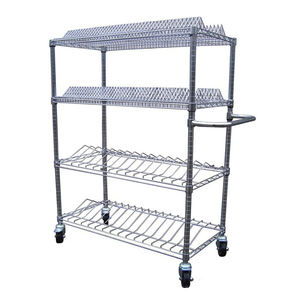 Leenol Acier au carbone SMD SMT ESD PCB Reel Shelf Wire Rack Trolley Cart Esd Wire Cart Esd Wire Rack Shelf - Product Image 2