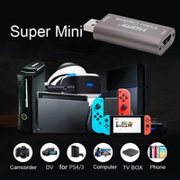 Carte de capture audio-vidéo USB 3.0 pour streaming en direct et enregistrement HDTV, adaptateur vidéo haute définition vers USB pour Switch et PS5