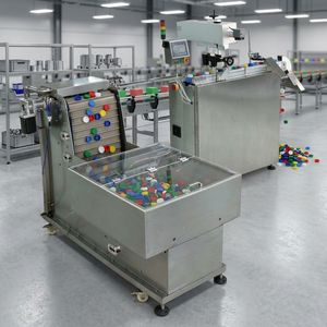 Système de marquage laser par code QR pour bouchons de biberons à alimentation automatique, collecte et tri des données, utilisation pour les produits alimentaires, les boissons, les produits chimiques quotidiens et les cosmétiques - Product Image 1