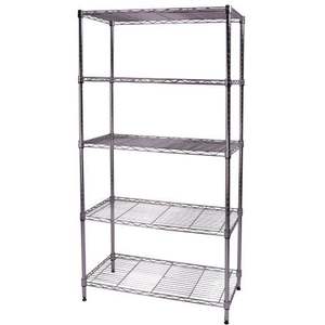 מיטבית 5-שכבה אופטימלית פלדה פלדה כבדה מזרן מדפים חוט מדפים יעיל מחסן אריזה - Product Image 1