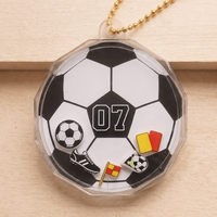 Porte-clés en acrylique personnalisé avec plaque de baseball, texte personnalisé, breloque flottante balles de sport, souvenir d'équipe de softball