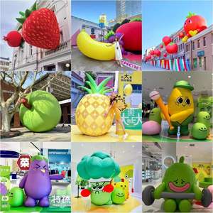 Publicidad modelo vegetal inflable <span class=keywords><strong>gigante</strong></span> personalizado <span class=keywords><strong>tomate</strong></span> inflable/pepino inflable para promoción - Product Image 3