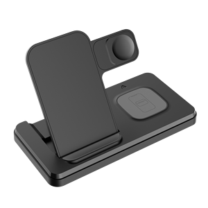 Caricabatterie Wireless tre in uno pieghevole che supporta la <span class=keywords><strong>ricarica</strong></span> rapida 15W-supporto per cellulare con funzione di <span class=keywords><strong>ricarica</strong></span> Wireless - Product Image 5