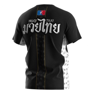 เสื้อยืดออกกำลังกายมวยไทยผู้ชายแบบซับลิเมชั่นใส่สบาย ลดราคาพิเศษ - Product Image 4