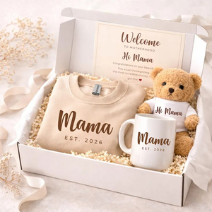 Caja de Regalo de Lujo Personalizable para el Bienestar de la Mamá, Accesorios de Algodón Suave, Canasta Sorpresa para Baby Shower, para Futuras y Recién Embarazadas Madres - Product Image 2