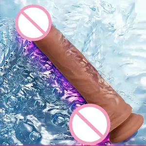 20/22/23Cm Populaire Volwassen Seksspeeltjes Siliconen Herbruikbare Grote <span class=keywords><strong>Dildo</strong></span> Sexy Penis Mouw Condooms Voor Mannen - Product Image 4