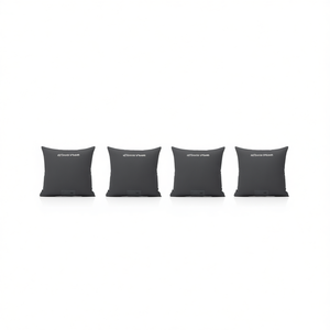 Coussins de chaise d'extérieur anthracite 15,7x15,7x2,8 pouces en tissu Oxford résistant à l'eau pour patio et jardin - Product Image 1