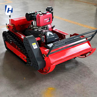 Tondeuse à Gazon sans Fil de Haute Qualité 800 mm Certifiée Longjie, 48 V, Moteur Quatre Temps pour Agriculture, Télécommande sans Fil