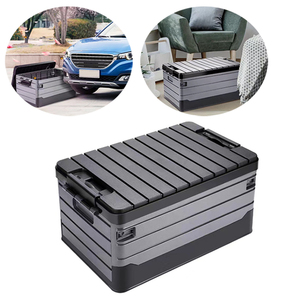 Caja de almacenamiento plegable para <span class=keywords><strong>coche</strong></span>, solución de almacenamiento para acampar al aire libre con materiales duraderos de PP para maletero y asiento de <span class=keywords><strong>coche</strong></span> - Product Image 1