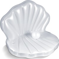 Rangée flottante gonflable de coquille de PVC transfrontalière pour la décoration d'anniversaire de mariage de fête de piscine de plage