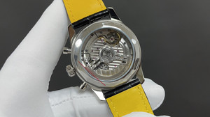 นาฬิกาข้อมือผู้ชาย BLS Factory 2023 ก.พ. รุ่นนักบิน ระบบโครโนกราฟ ตัวเรือนสแตนเลส แสดงปฏิทิน 6 วัน พร้อมพรายน้ำ - Product Image 5