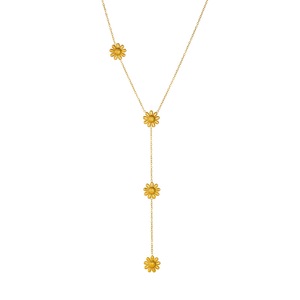 Fashion Pendant Necklace Zinc Alloy Star Flower Daisy Design Long Clavicle Chain Daily Wear Gift Jewelry N4272N4276 - Product Image 5