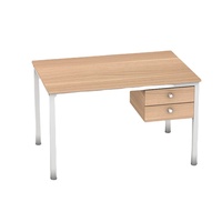 Bureau de travail à domicile moderne extensible en bois avec tiroirs verrouillables et design modulaire pour les enseignants