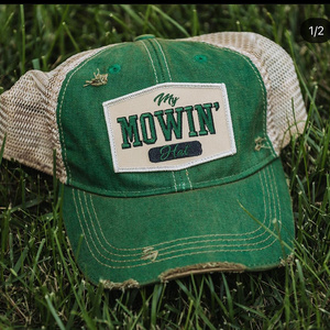 Casquette de baseball en coton lavé avec ouverture pour queue de cheval, style sport, pour homme et femme, diverses couleurs, casquette de camionneur brodée, effet vieilli - Product Image 1