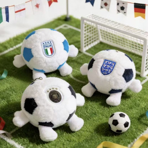 Llavero de Peluche de Fútbol de Dibujos Animados al por Mayor, Juguete de Peluche de Balón de Fútbol Kawaii, Pequeño Colgante de Peluche de Fútbol para Niños, Regalo para Aficionados al Deporte - Product Image 2