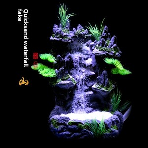 Décoration de cascade en résine JSD, roche artificielle avec plantes, ornement pour aquarium et aménagement paysager aquatique domestique - Product Image 6