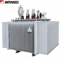 Transformateur immergé dans l'huile Wanbo-432 Wanbo S11 315 kVA 35 kV triphasé 0,4 kV pour la distribution d'énergie