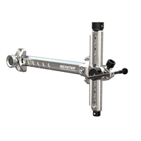 Visée pour arc recurve BICASTER ARCHERY AURA en aluminium noir, bleu, or, rouge, argent
