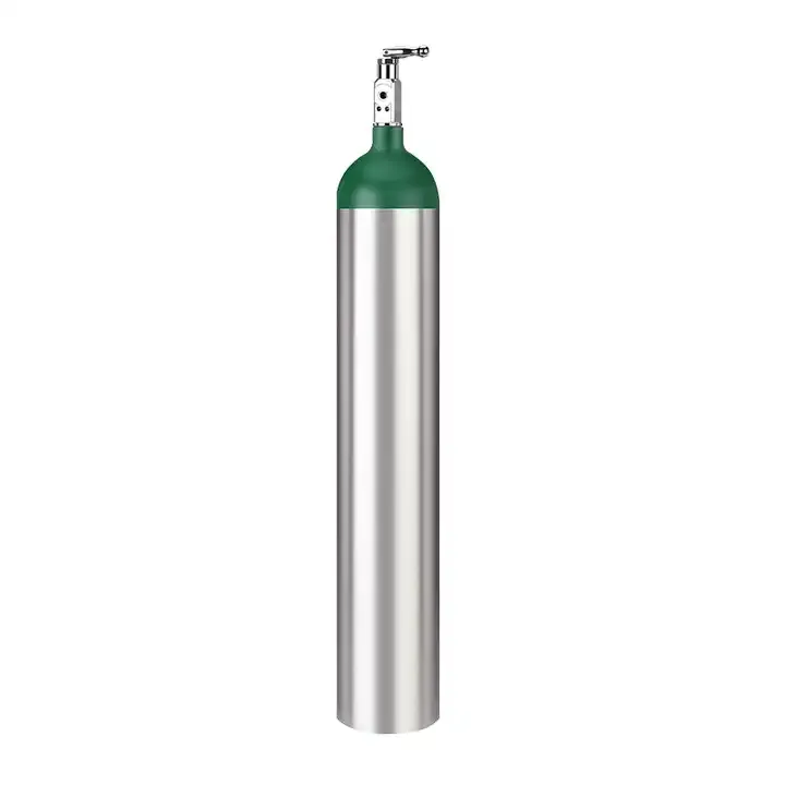 DOT Standard Medizinische Aluminium-Sauerstoff flasche ME Typ Sauerstoff tank aus Aluminium material