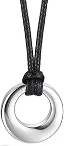 Kalung Guci Abu Bulat dari Baja Tahan Karat, Liontin Kremasi Hewan Peliharaan Mini, Kenang-kenangan Peringatan, Perhiasan Suvenir Pemakaman - Product Image 6
