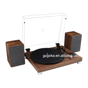 Professional Home Audio Music System <strong>AM</strong> FM Radio Retro Gramophone <strong>Vinyl</strong> Lp CD Turntable Record Phonograph Recorder Player - Product Image 2