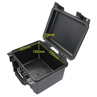 Boîtier de protection en plastique étanche et verrouillable avec poignée de traction pour équipement, avec mousse personnalisée
