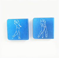 Clips de chapeau de golf en aluminium non magnétiques multicolores avec gravure laser personnalisée – Cadeau personnalisé pour tournoi de golf