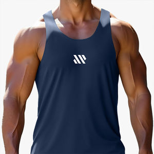 Nueva Camiseta Deportiva Estampada para Hombre, de Secado Rápido, Transpirable, Cuello Redondo, Sin Mangas, Corte Regular, Chaleco Deportivo para Fitness - Product Image 1