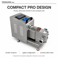 Pompe à lobes rotative intelligente YAQUAN Pro-20 380V en acier inoxydable 304, 20 m³/h, avec variateur de fréquence intégré, pression 0,6 MPa