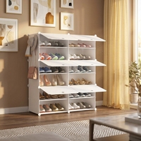 Meuble de rangement à chaussures moderne et simple en plastique, armoire polyvalente pour le salon