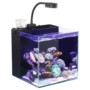 Tanque de peces personalizado HD tanque marino de vidrio transparente acuario de Arrecife Acuario de agua salada