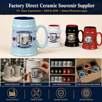 Chope à bière en céramique souvenir d'Amsterdam, personnalisée avec les monuments de la Hollande, en porcelaine, cadeau de voyage, OEM ODM, vente en gros