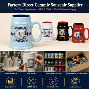 Chope à <span class=keywords><strong>bière</strong></span> en céramique souvenir d'<span class=keywords><strong>Amsterdam</strong></span>, personnalisée avec les monuments de la Hollande, en porcelaine, cadeau de voyage, OEM ODM, vente en gros - Product Image 6