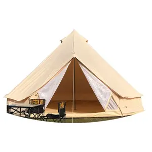 Холщовая палатка для кемпинга, пляжа, курорта, палатка с колокольчиком для свадьбы