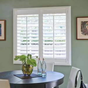 Tùy chỉnh PVC trồng cửa chớp màu trắng CAD vẽ PVC cửa sổ cửa chớp Giao hàng nhanh cửa sổ gỗ cửa chớp - Product Image 3