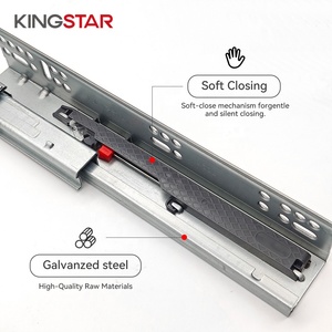 Cassetto a Scomparsa Kingstar Moderno con Chiusura Ammortizzata, Capacità di Carico 35kg, Acciaio Zincato 1.0/1.4/1.8mm per Cucina - Product Image 2