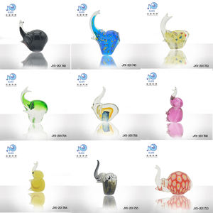 장식품 동물 유리 날려 코끼리 장식 장식 예술 유리 야생 동물 장식 가정 장식 - Product Image 5