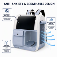 Sac à dos respirant pour animaux de compagnie, sac de voyage anti-anxiété pour chat, sac à dos portable pour chien