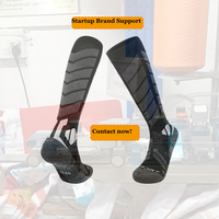 Calze a Compressione Graduata Personalizzabili con Ventilazione Zonale, Altezza al Ginocchio, Resistenti e Traspiranti