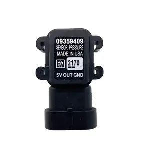 Novo sensor de pressão de ar do coletor de ar, sensor MAP, OEM 16249939 09359409 para Chevrolet