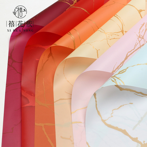 Papier d'emballage cadeau mat marbré cellophane 60x60 Direct d'usine, papier de fleuriste - Product Image 3