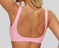 Leggings Deportivos con Cuello en V para Mujer, de Spandex, con Estampado, Cierre Frontal, Sublimados, Color Rosa, Sexy, para Deporte