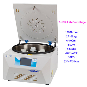 Low-Noise Desktop Laboratory High Speed Refrigerated Centrifuge 1.5/2ml Rotor 3-18N 18500rpm 27100xg with LCD Touch Screen - Product Image 1